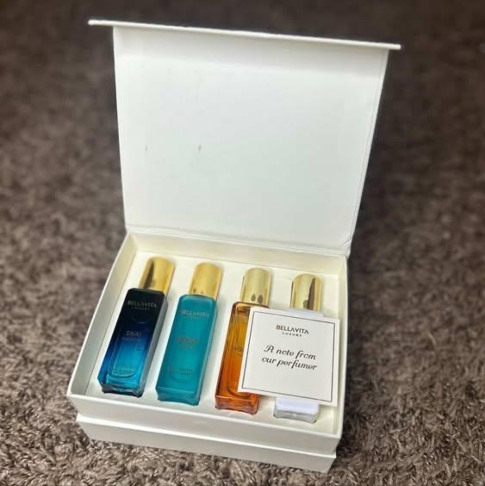 Luxury Perfume Gift Set by Bellavita Unisex Perfume - 8 Pc Gift Set - Picture 2 of 10